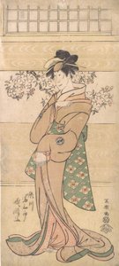 A c and r Segawa Tomi Saburo Good s gejšou Asaka, 1794-95. od Toshusai Sharaku