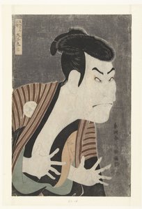 Busta portrét Otani Oniji. od Toshusai Sharaku