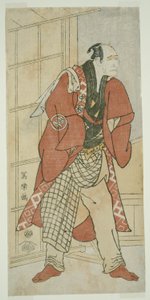 Herec Nakajima Wadaemon jako Migawari no Jizo, mistr domu, z Inamuragasaki v Kamakura od Toshusai Sharaku