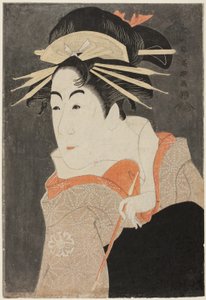 A c a r Matsumoto Yone Saburo Jako ninja te Guise of te Kor Te-san Některá místa na Keshozace od Toshusai Sharaku