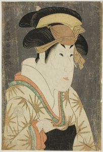 Te Ac and r Segawa Chrysanthemum Woman Good Jako netlačit, manželka Tanabe od Toshusai Sharaku