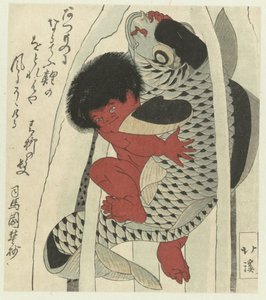 Kintoki bojuje s kaprem od Totoya Hokkei