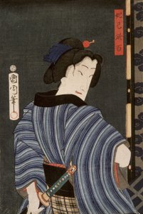 Herec Ichimura Kakitsu IV jako Dakki no Ohyaku od Toyohara Kunichika