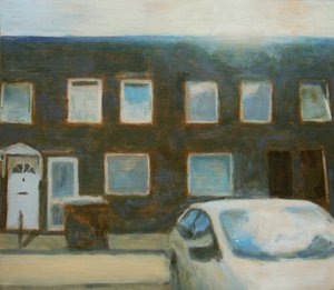 Místo k životu 25, 2012 (olej na překližce) od Trevor Burgess