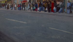 Konec dne, 2010 (olej na plátně) od Trevor Burgess