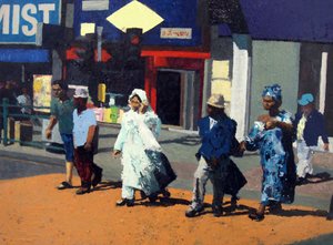 Začínáme hned, 2006 (olej na plátně) od Trevor Burgess