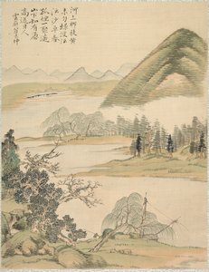 Vrbové větve na jaře, 1847. od Tsubaki Chinzan