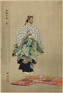 Aoi no Ue, ze série "One Hundred No Dramas (Nogaku hyakuban)". od Tsukioka Kogyo