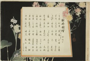Index Page, tisky 0,51-0,100 (Vol.1), ze série "Pictures of No Performances (Nogaku Zue)" od Tsukioka Kogyo