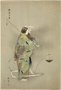 Michimori, ze série "Sto dramat (Nogaku hyakuban)" od Tsukioka Kogyo