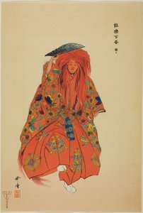 Šódžo, ze série "Sto no dramat (Nogaku hyakuban)" od Tsukioka Kogyo