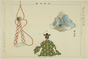 Sora Zutsumi, ze série "Pictures of No Performances (Nogaku Zue)" od Tsukioka Kogyo