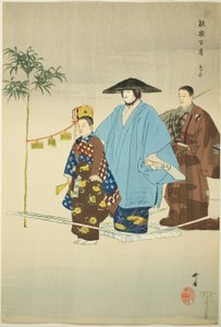Tori-oi-bune, ze série "Sto no dramat (Nogaku hyakuban)" od Tsukioka Kogyo