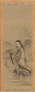Kiku Jido Chrysanthemum Boy, 18. století. od Tsukioka Sessai