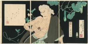 Onoe Kikugorō V jako Ibara od Tsukioka Yoshitoshi