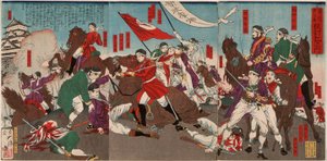 Smrt Muraty Sansukeho od Tsukioka Yoshitoshi