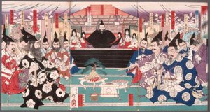 Velká konference o dobytí Koreje od Tsukioka Yoshitoshi