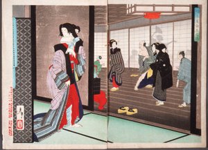 Příběh Širaito, kurtizány z domu Hašimoto od Tsukioka Yoshitoshi