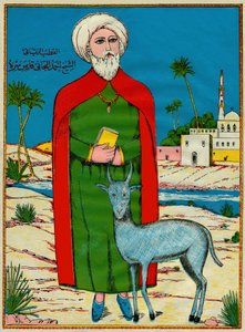 Sheikh Sidi Ahmed al-Tijani, zakladatel sunnitské mírové továrny Al-Tirania (Tijaniyya), v 18. století. Populární snímky, Tunisko