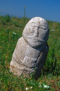 Pohřební kámen Západního Turkic Khanate, 6.-10. století
