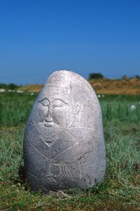 Pohřební kámen Západního Turkic Khanate, 6.-10. století