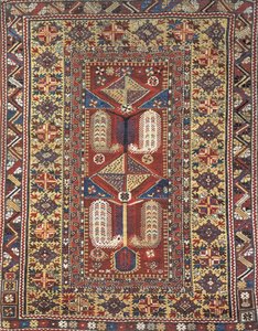 Detail modlitebního koberečku Melas, Anatolia, Turecko od Turkish School