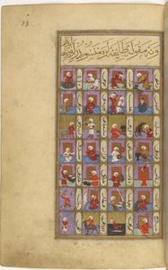 Povolání spojená se sedmi planetami, ilustrace z „Seyyid Mohammed ibn Emir Hasan, Metâli’ü-sa“ âde ve Yenâbiü’s-siyâde od Turkish School