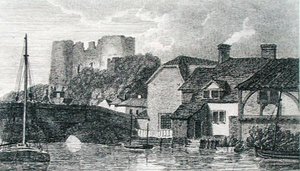 Pohled na Tunbridge, vyrytý Murrayem, ze zápisníku Michaela Faradaye (rytina) od Turner (after)
