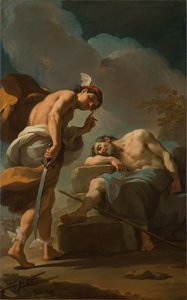 Merkur se chystá Behead Argus, c.1770-1775