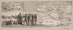 Kometa, která se objevila v Grossvardein, Sibenbürgen, 14. prosince 1660, stejně jako vlastní mapa poblíž Hamburku během bouřkové vlny dne 4. ledna 1661 od Ubekendt