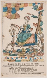 Korunní princezna Marie Sophie Frederikke na koni od Ubekendt