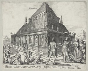 Osm divů světa od Ubekendt efter Philips Galle efter Maarten van Heemskerck