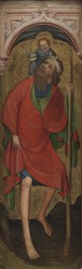 Svatý Kryštof s dítětem od Ubekendt tysk omkring 1400