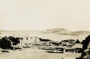 Obchodní zóna v klášteře svatého Simeona, Asuán, Egypt, fotografie Ugo Monneret de Villard od Ugo Monneret de Villard