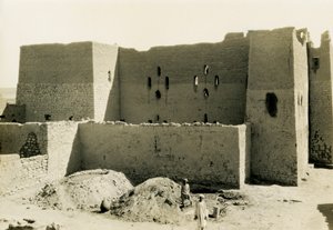 Klášter svatého Simeona, Asuán, Egypt, fotografie Ugo Monneret de Villard od Ugo Monneret de Villard