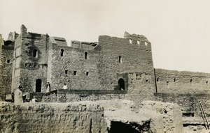 Klášter svatého Simeona po obnově, Asuán, Egypt, fotografie Ugo Monneret de Villard od Ugo Monneret de Villard
