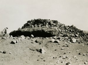 Ruiny v oblasti Goz Regeb, Súdán, fotografie Ugo Monneret de Villard, asi 1925