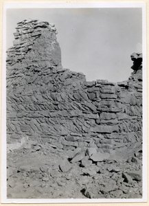 Zřícenina jižního kostela, detail zdiva, Sabagura, Egypt, fotografie Ugo Monneret de Villard od Ugo Monneret de Villard