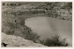 Vodní nádrž u Axumu, Etiopie, fotografie Ugo Monneret de Villard od Ugo Monneret de Villard