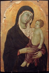 Obraz Panny a dítěte na dřevě od Ugolino di Nerio