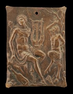 Apollo a Marsyas, počátek 16. století.