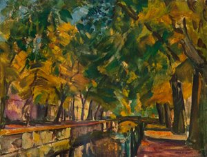 Kanál v Postupimi, c1926 od Ulrich Hubner