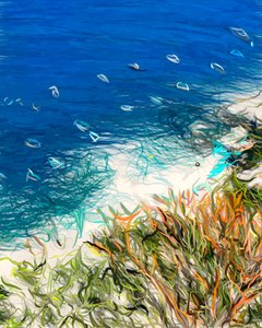 Abstrakt: Ocean Beach od Uma Gokhale