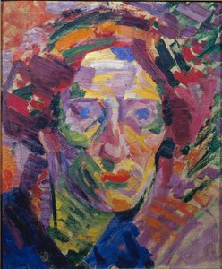 Futurismus: “” Portrét ženy” nebo “” Portrét hraběnky Casanovy”” Obraz Umberta Boccioniho (1882-1916) od Umberto Boccioni