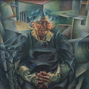 Horizontální konstrukce od Umberto Boccioni