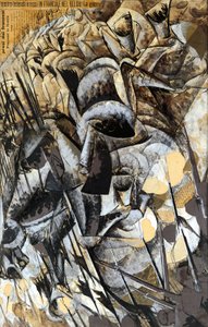 Itálie, Milán, obraz The Charge of the Lancers od Umberto Boccioni