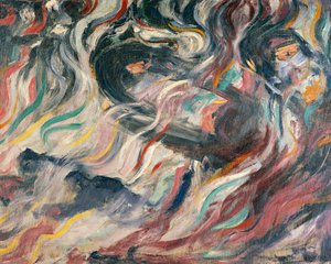 Nálady: sbohem Umberta Boccioniho (1882-1916), detail od Umberto Boccioni