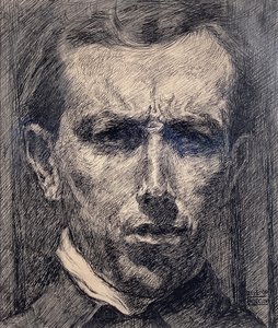 Autoportrét od Umberto Boccioni