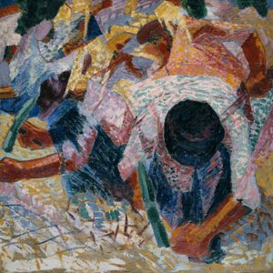 The Street Pavers, 1914. od Umberto Boccioni