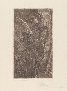 Žena čtení od Umberto Boccioni